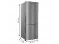 Haier 256 L 3 Star Inverter Frost-Free Double Door Refrigerator (HRB-2764CIS-E, Inox Steel, Bottom Freezer) 